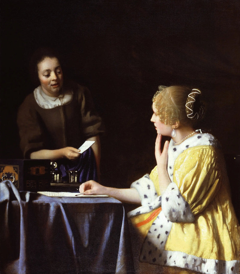 Mistryně a služka - Johannes Vermeer