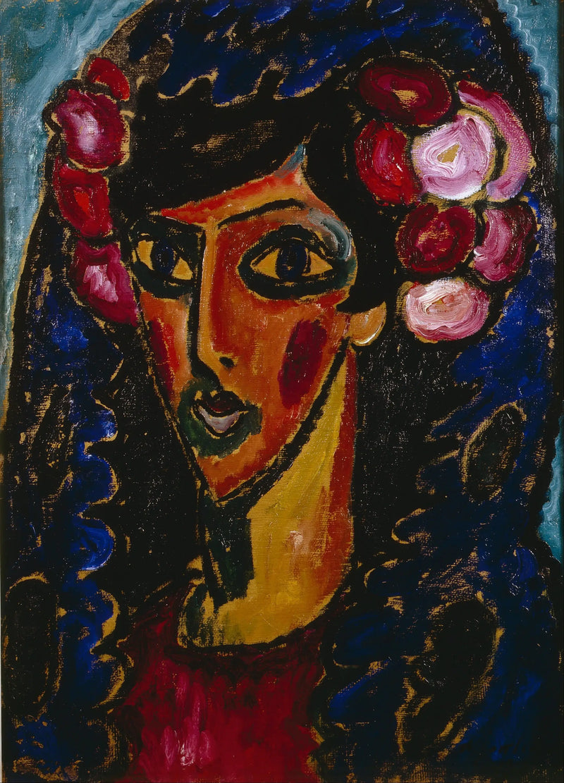 Modrá mantila - Alexej von Jawlensky