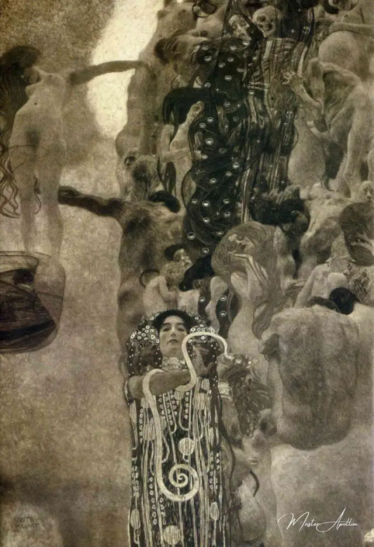 La Medecine - Gustav Klimt - Reproductions de tableaux et peintures haut de gamme