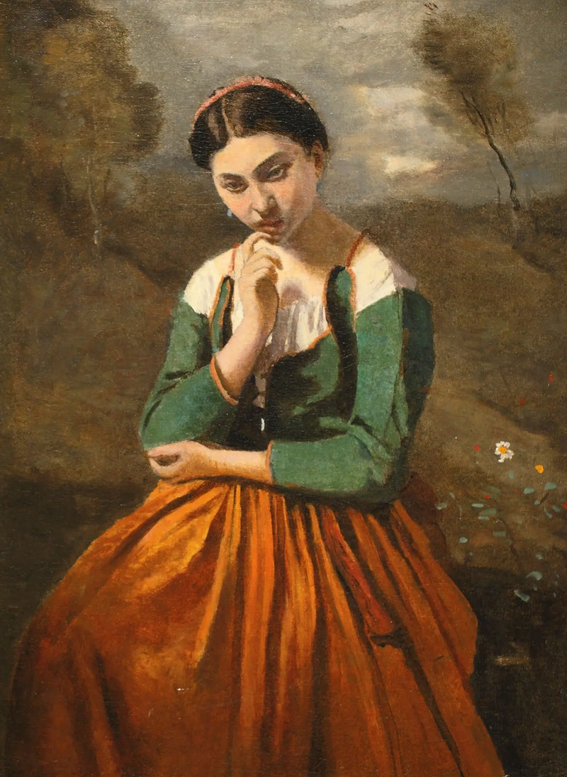 Meditace - Jean-Baptiste Camille Corot