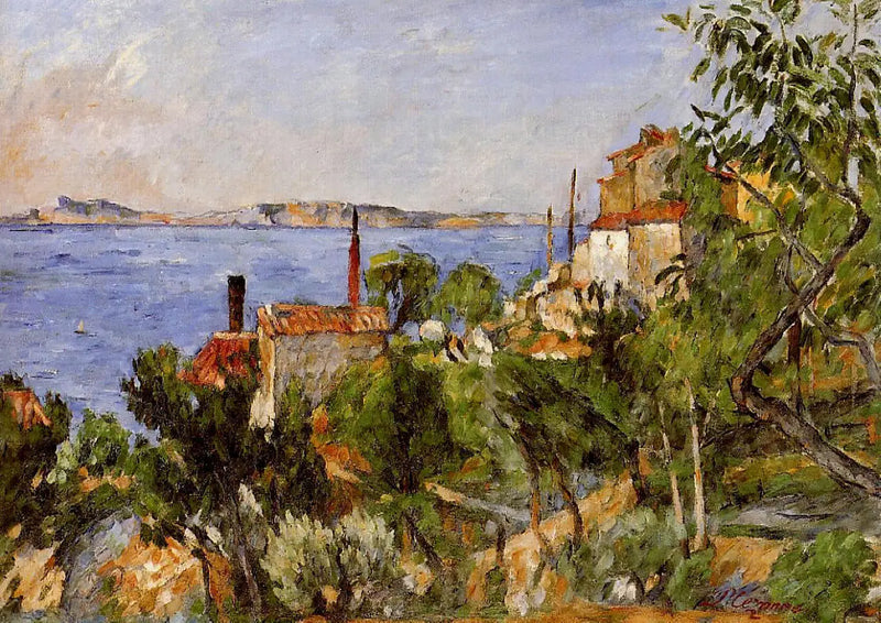 Moře v Estaque - Paul Cézanne