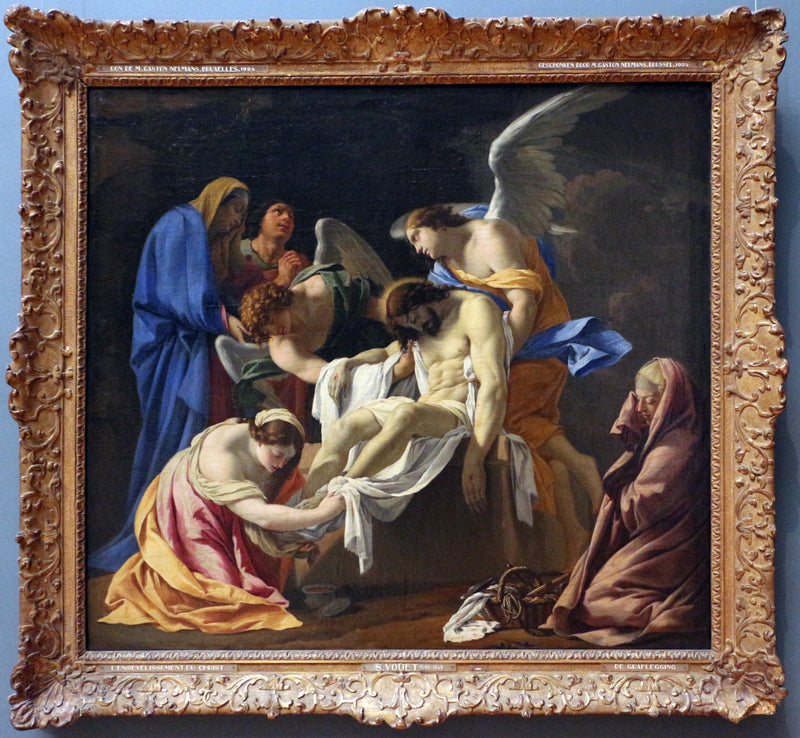 Naložení do hrobu - Simon Vouet