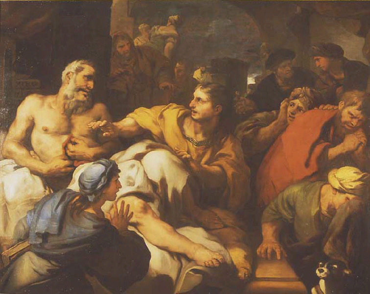 Smrt Katona - Luca Giordano