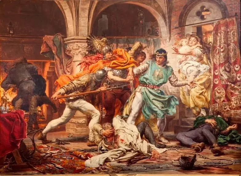 Smrt Przemysla II. - Jan Matejko