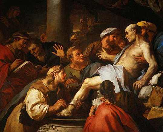 Smrt Seneky - Luca Giordano