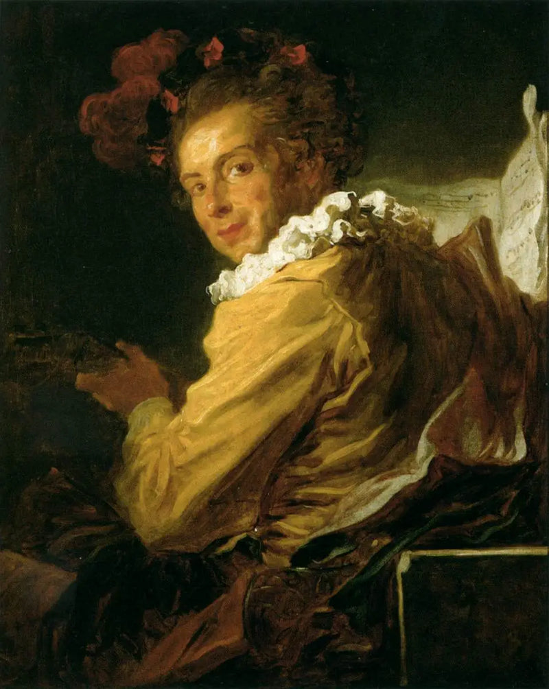 La musique - Portrét pana de la Bretèche - Jean-Honoré Fragonard