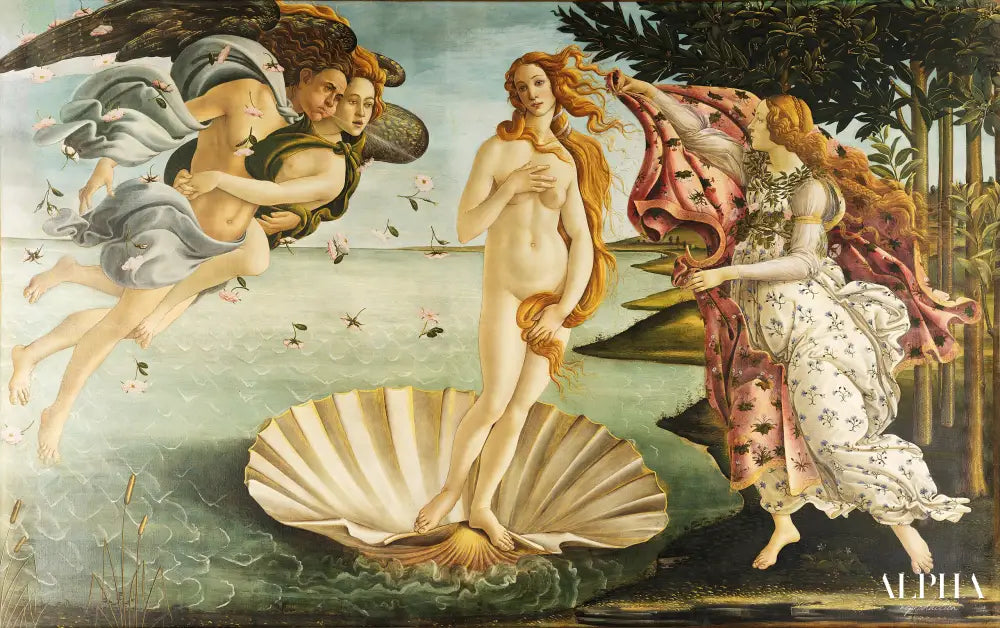 La naissance de Vénus - Sandro Botticelli - Reproductions de tableaux et peintures haut de gamme