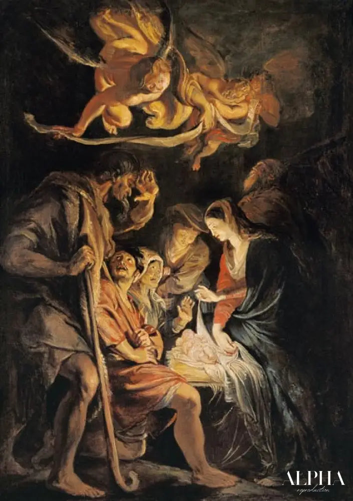 La Naissance du Christ - Peter Paul Rubens - Reproductions de tableaux et peintures haut de gamme