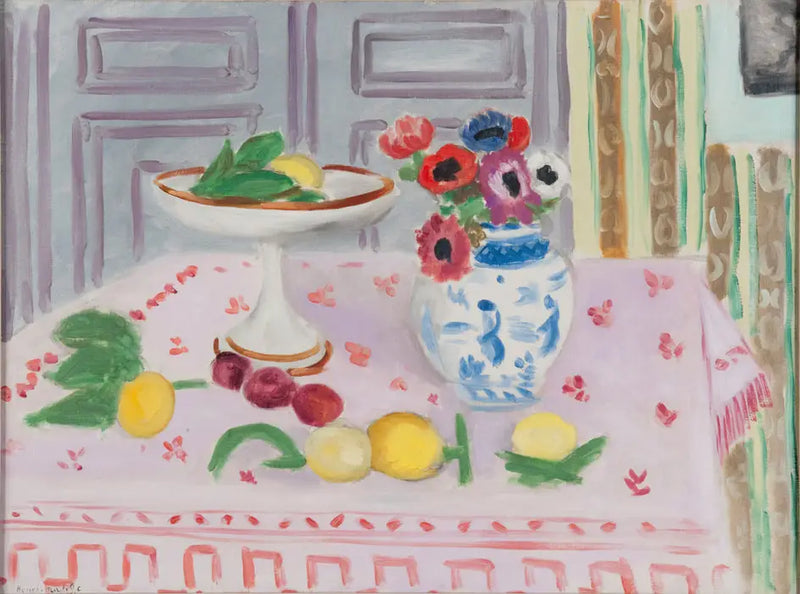 Růžový ubrus - Henri Matisse