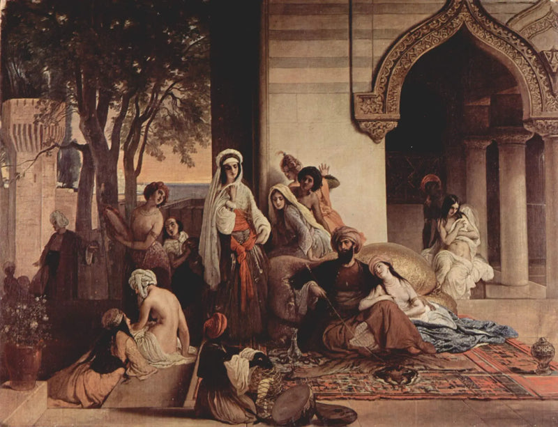 La Nouvelle Favorite (scéna z haremu) - Francesco Hayez