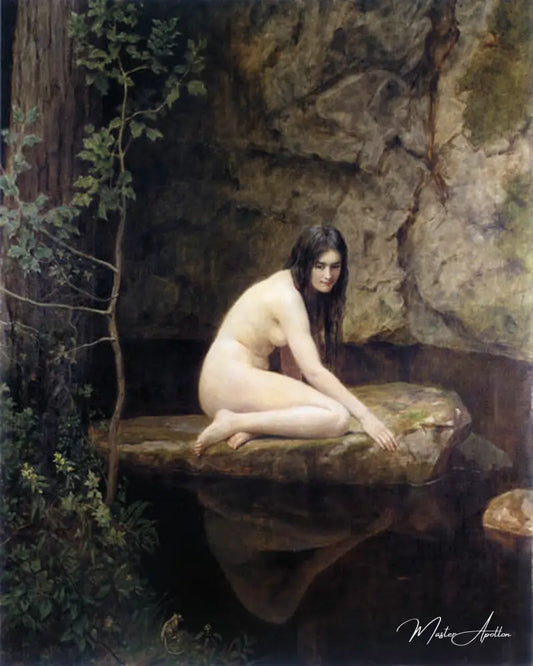 La nymphe d'eau de John Collier - Reproductions de tableaux et peintures haut de gamme