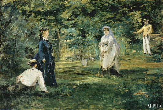 La Partie de croquet - Edouard Manet - Reproductions de tableaux et peintures haut de gamme