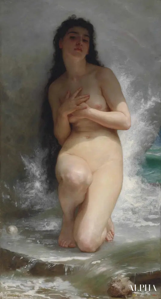 La perle - William Bouguereau - Reproductions de tableaux et peintures haut de gamme