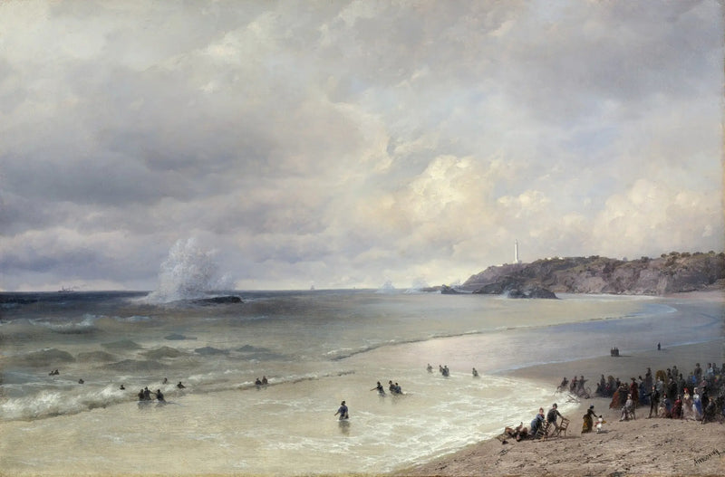 Pláž v Biarritzu - Ivan Aïvazovski