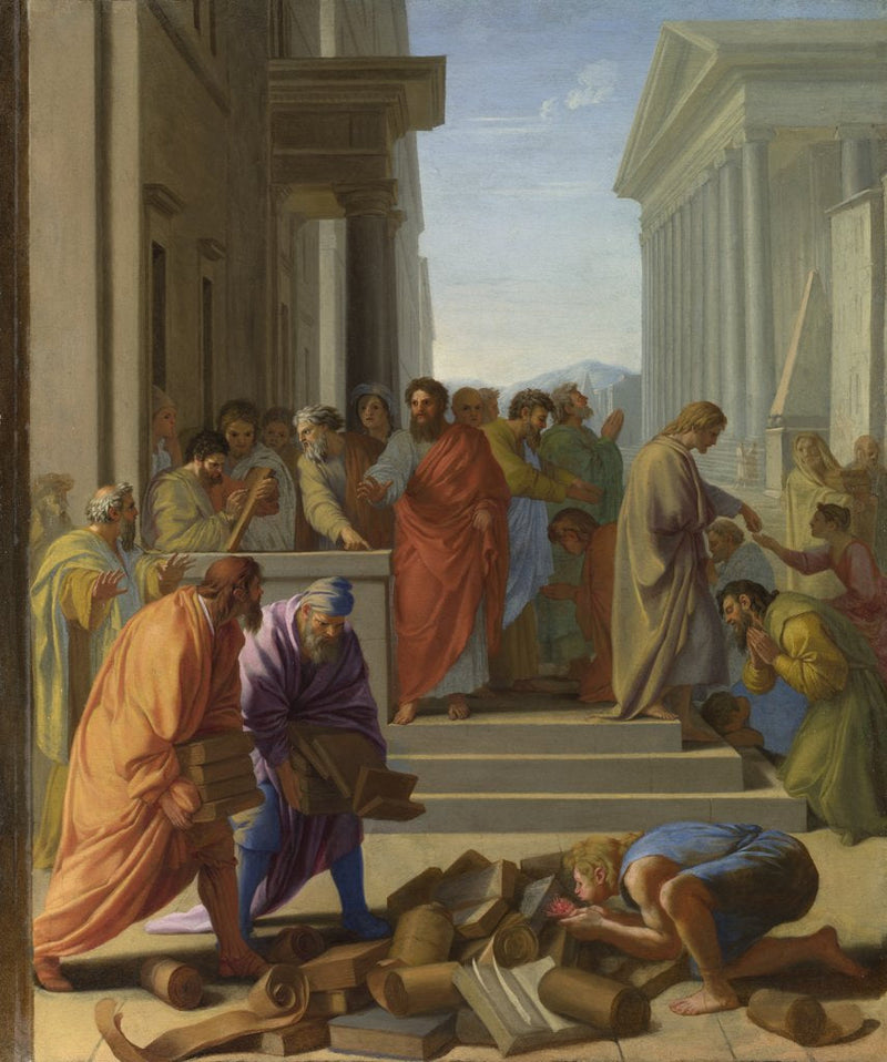 Kázání svatého Pavla v Efezu - Eustache Le Sueur