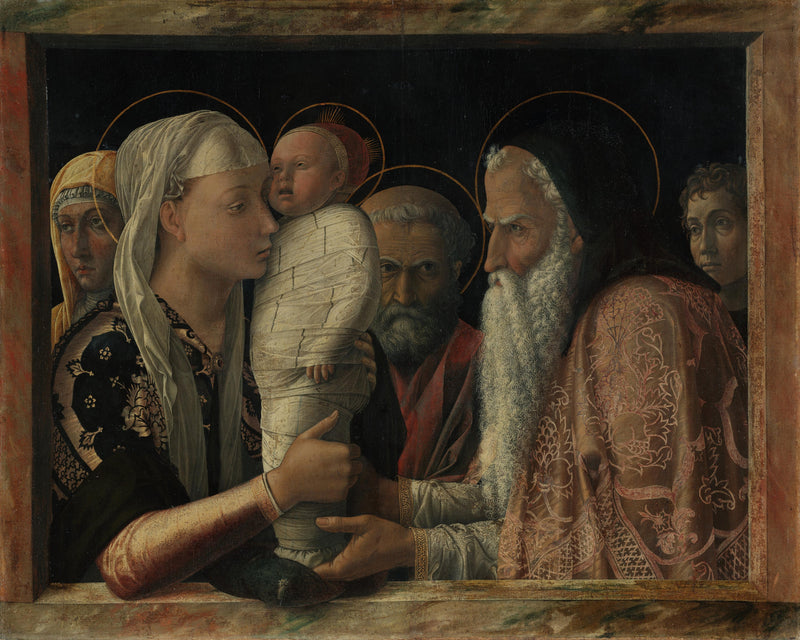 Představení v chrámu - Andrea Mantegna
