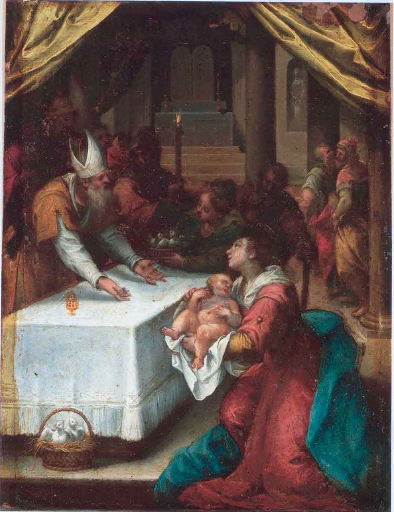 Představení v chrámu - Denis Calvaert