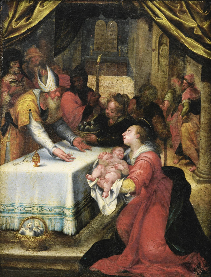 Představení Ježíše v Chrámu - Denis Calvaert