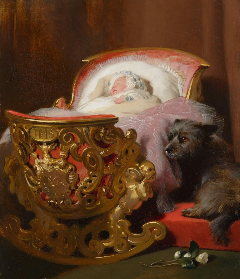 Spící princezna Alice - Edwin Henry Landseer