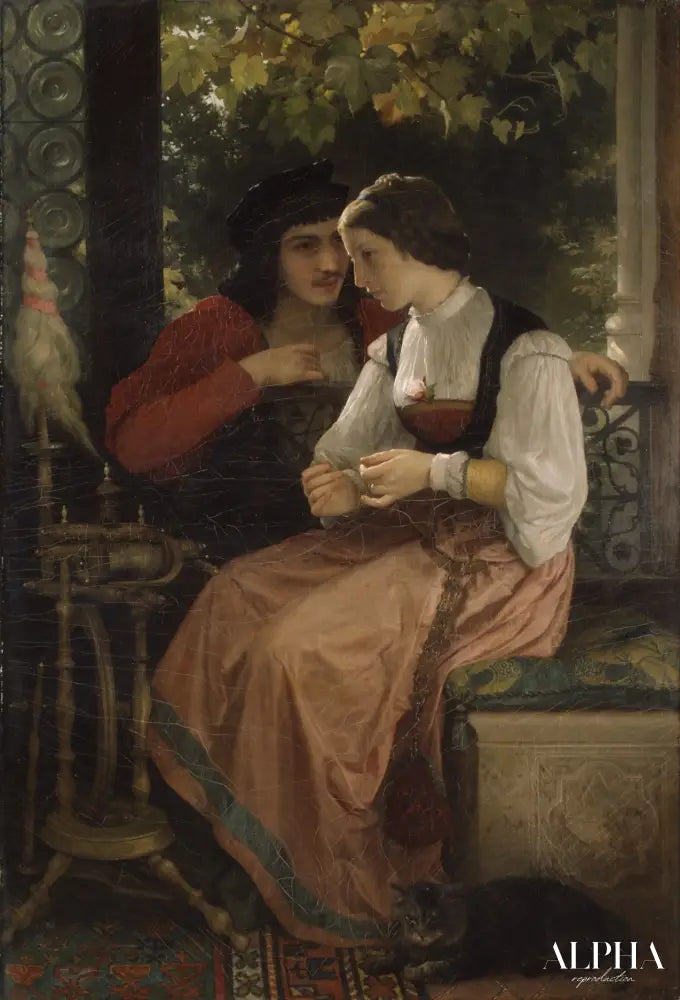 La proposition - William Bouguereau - Reproductions de tableaux et peintures haut de gamme