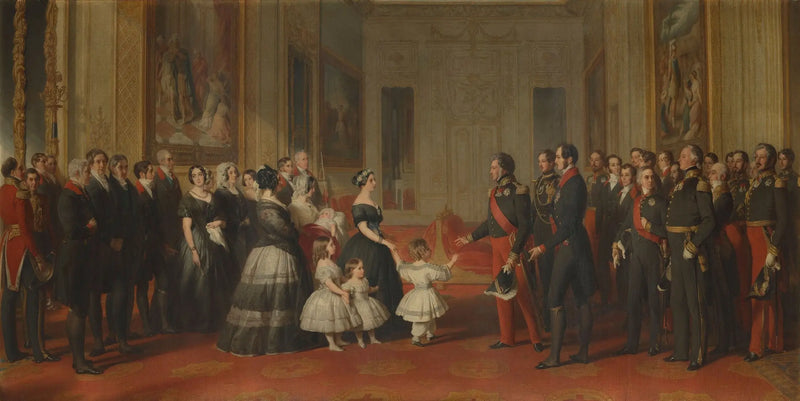 Přijetí Ludvíka-Philipa, krále Francouzů, na zámku Windsor, dne 8. října 1844 - Franz Xaver Winterhalter