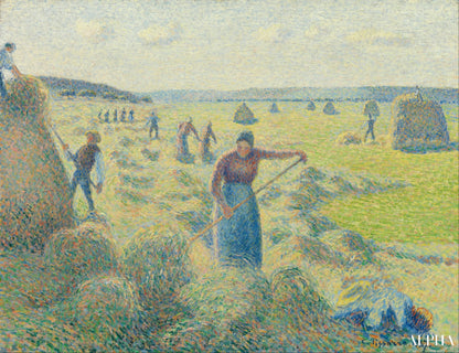 La Récolte des Foins, Éragny - Camille Pissarro - Reproductions de tableaux et peintures haut de gamme