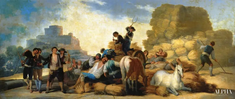 La récolte - Francisco de Goya - Reproductions de tableaux et peintures haut de gamme