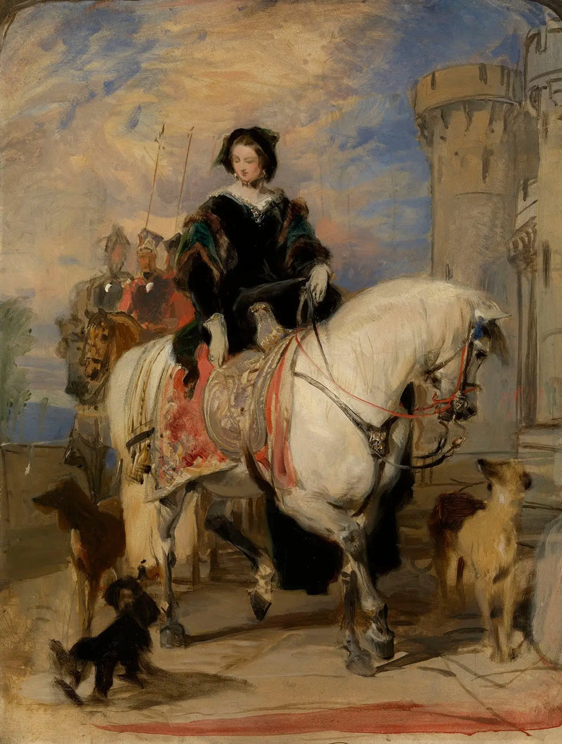 Královna Viktorie (1819-1901) na koni - Edwin Henry Landseer