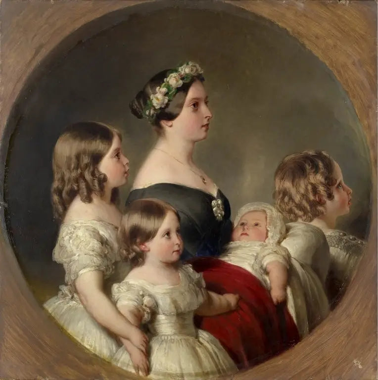 La reine Victoria (1819-1901) avec ses quatre enfants aînés - Franz Xaver Winterhalter - Alpha Reproduction