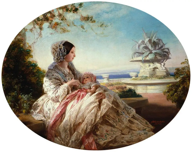 Královna Viktorie s princem Arthurom - Franz Xaver Winterhalter