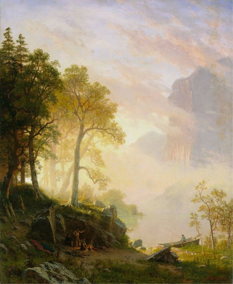 Řeka Merced v Yosemite - Albert Bierstadt