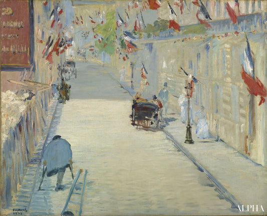 La Rue Mosnier aux drapeaux - Edouard Manet - Reproductions de tableaux et peintures haut de gamme