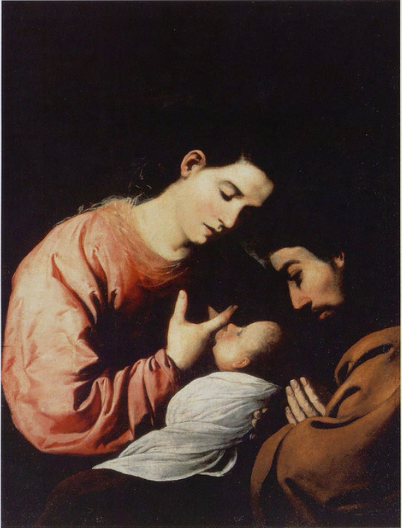 Svatá rodina - Francisco de Zurbarán