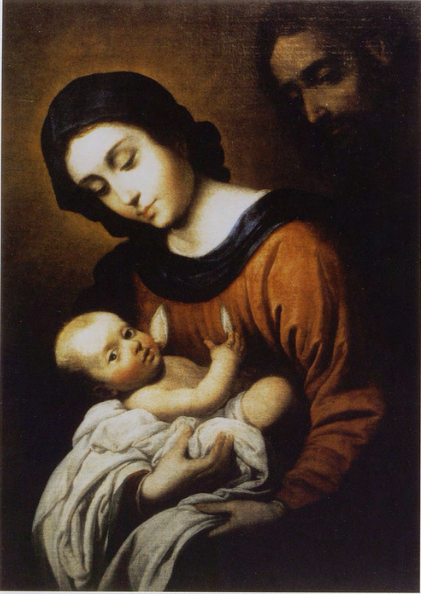 Svatá rodina - Francisco de Zurbarán