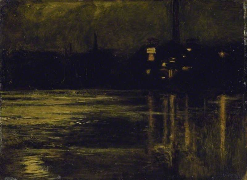 Tamiza v Chelsea, večer - William Holman Hunt