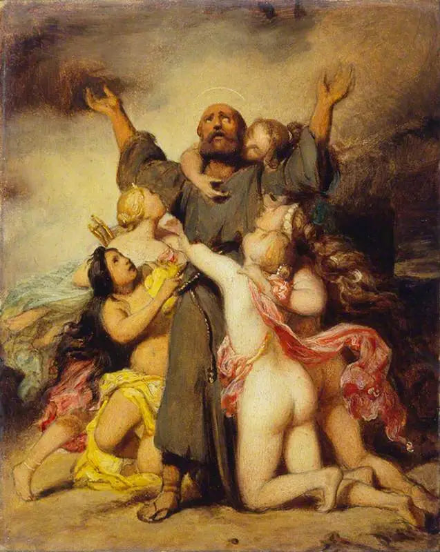 Pokušení svatého Antonína - Paul Delaroche