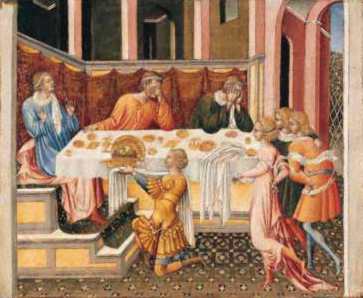 Hlava Jana Křtitele byla přinesena Herodovi. - Giovanni di Paolo
