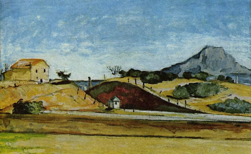 Příkop s horou Sainte-Victoire - Paul Cézanne