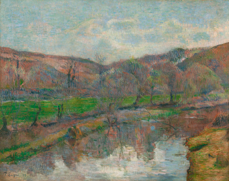 Údolí Aven a hora Pont-Aven - Paul Gauguin