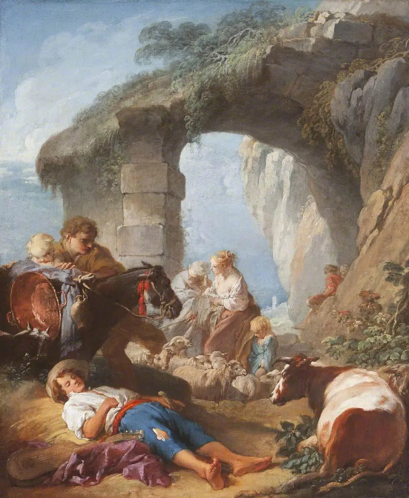 Vesnický život - François Boucher