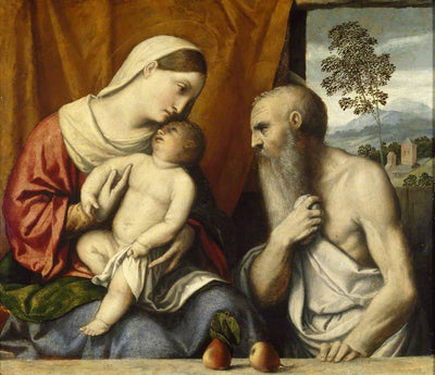 La Vierge à l’Enfant avec saint Jérôme - Alessandro Bonvicino - Alpha Reproduction