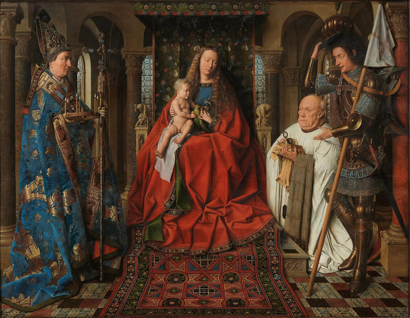 Panna Marie s kanovníkem Van der Paele - Jan van Eyck