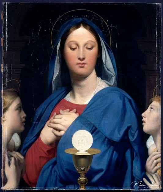 La Vierge de l'hostie - Jean-Auguste-Dominique Ingres - Reproductions de tableaux et peintures haut de gamme