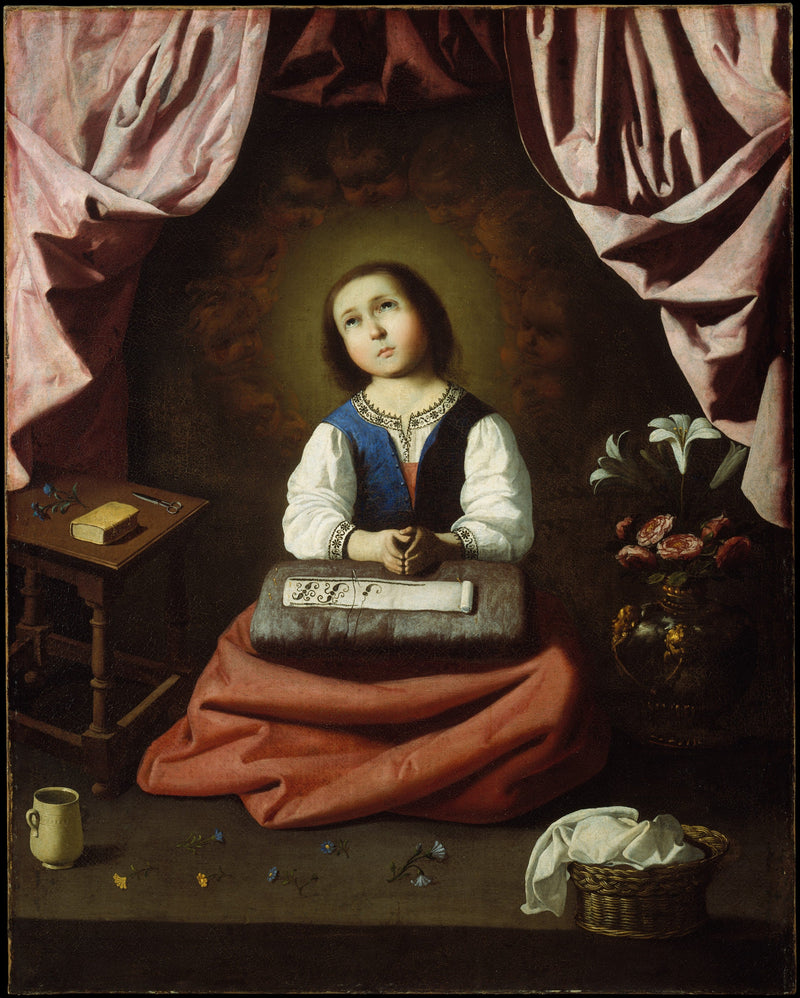 Dítě Panna Maria v extázi - Francisco de Zurbarán