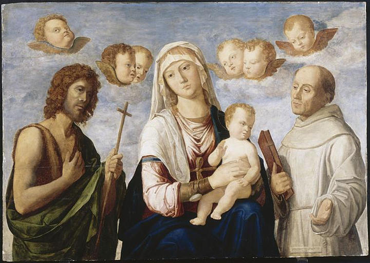 La Vierge et l’Enfant entre saint Jean Baptiste et saint François - Cima da Conegliano - Alpha Reproduction