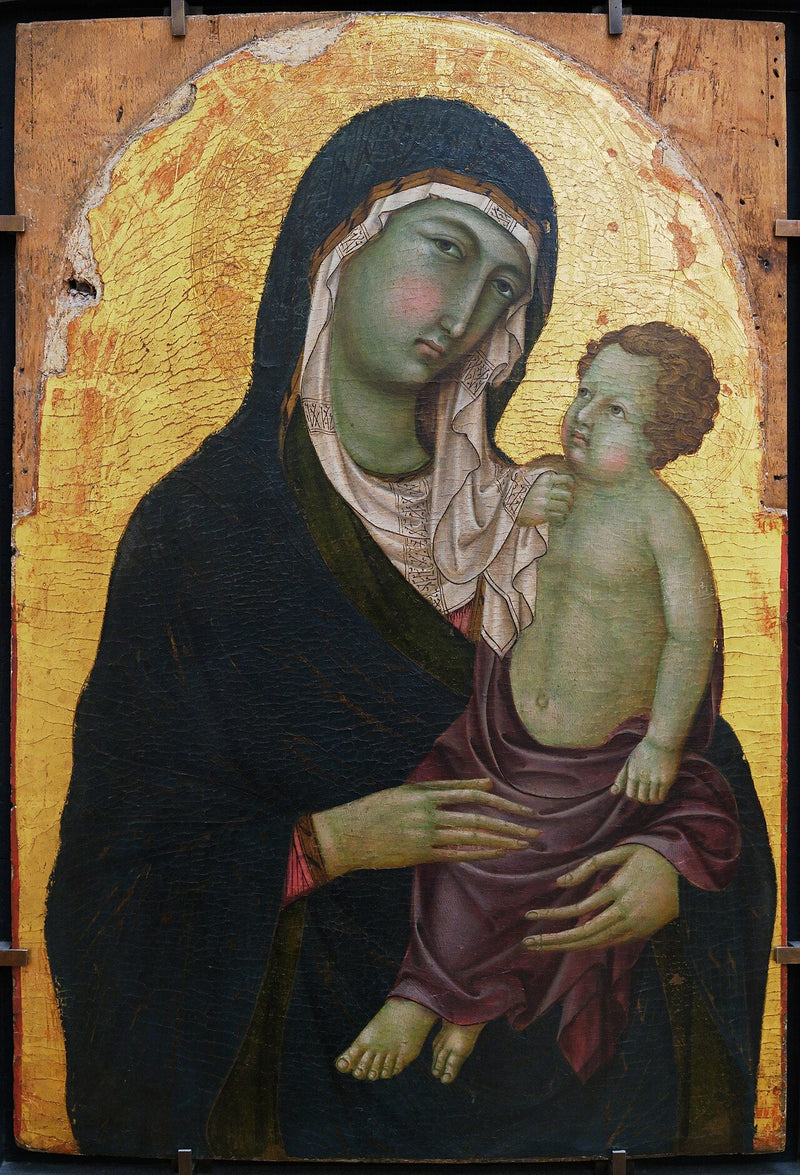 Panna Marie a dítě - Ugolino di Nerio