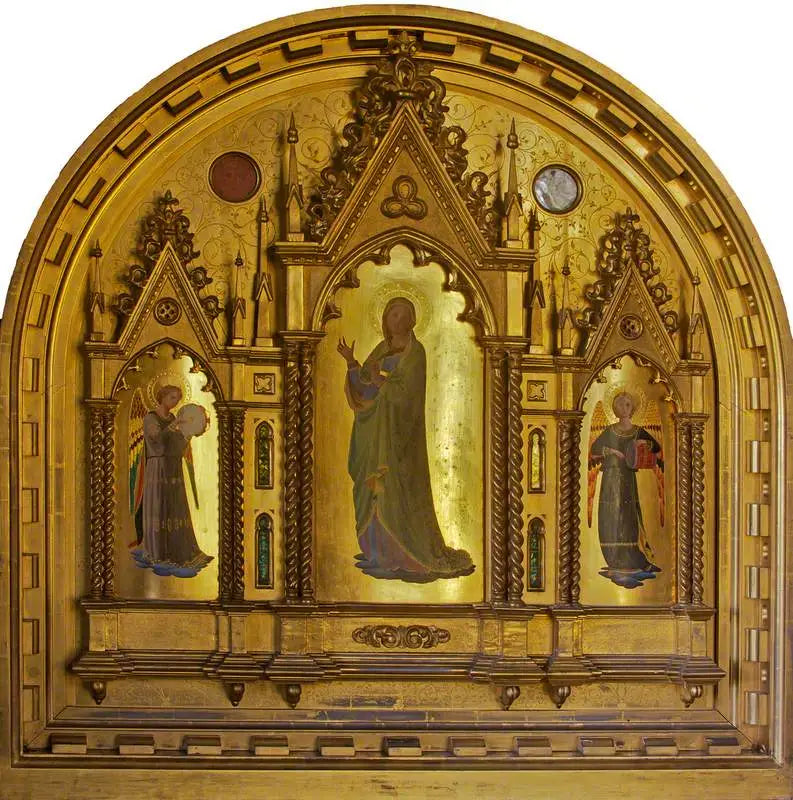 Panna Marie, po boku hudebních andělů - Fra Angelico