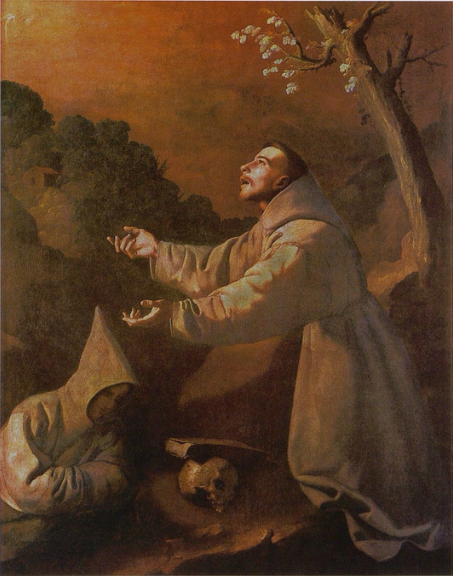Vize svatého Františka - Francisco de Zurbarán