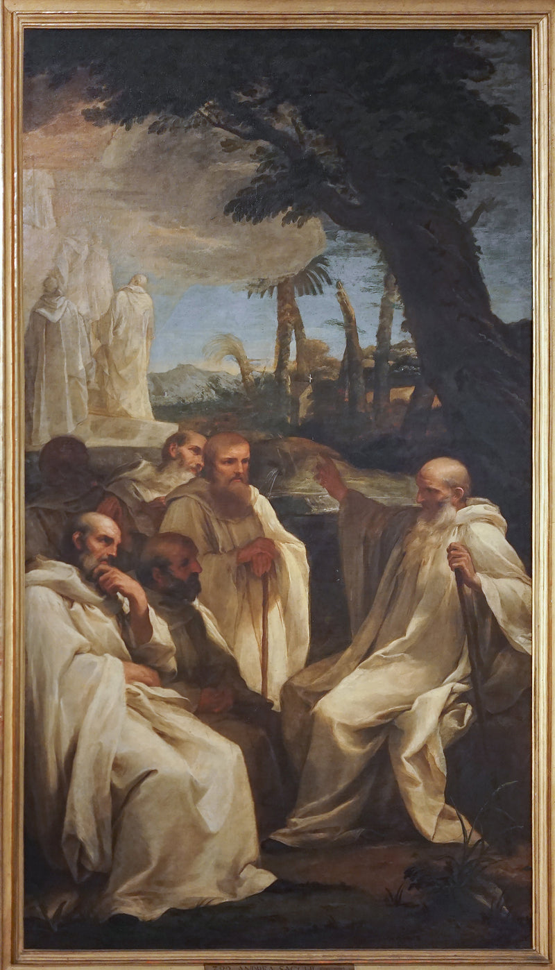 Vize svatého Romualda - Andrea Sacchi