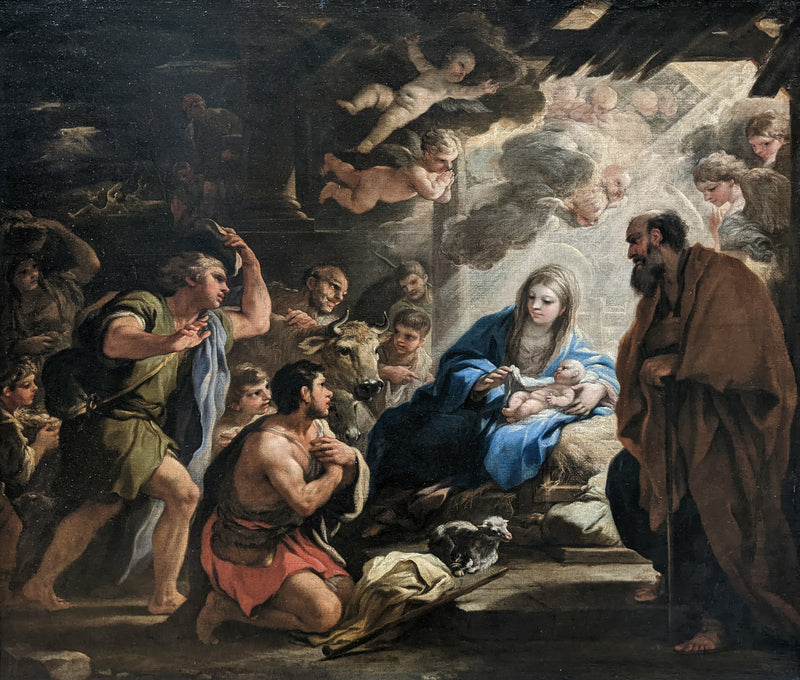 Uctívání pastýřů - Luca Giordano